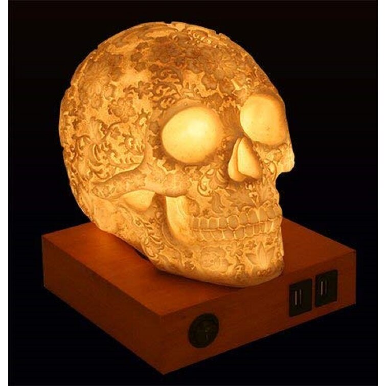 Dakota Fields Cocar Day of the Dead Floral Skull LED Night Light